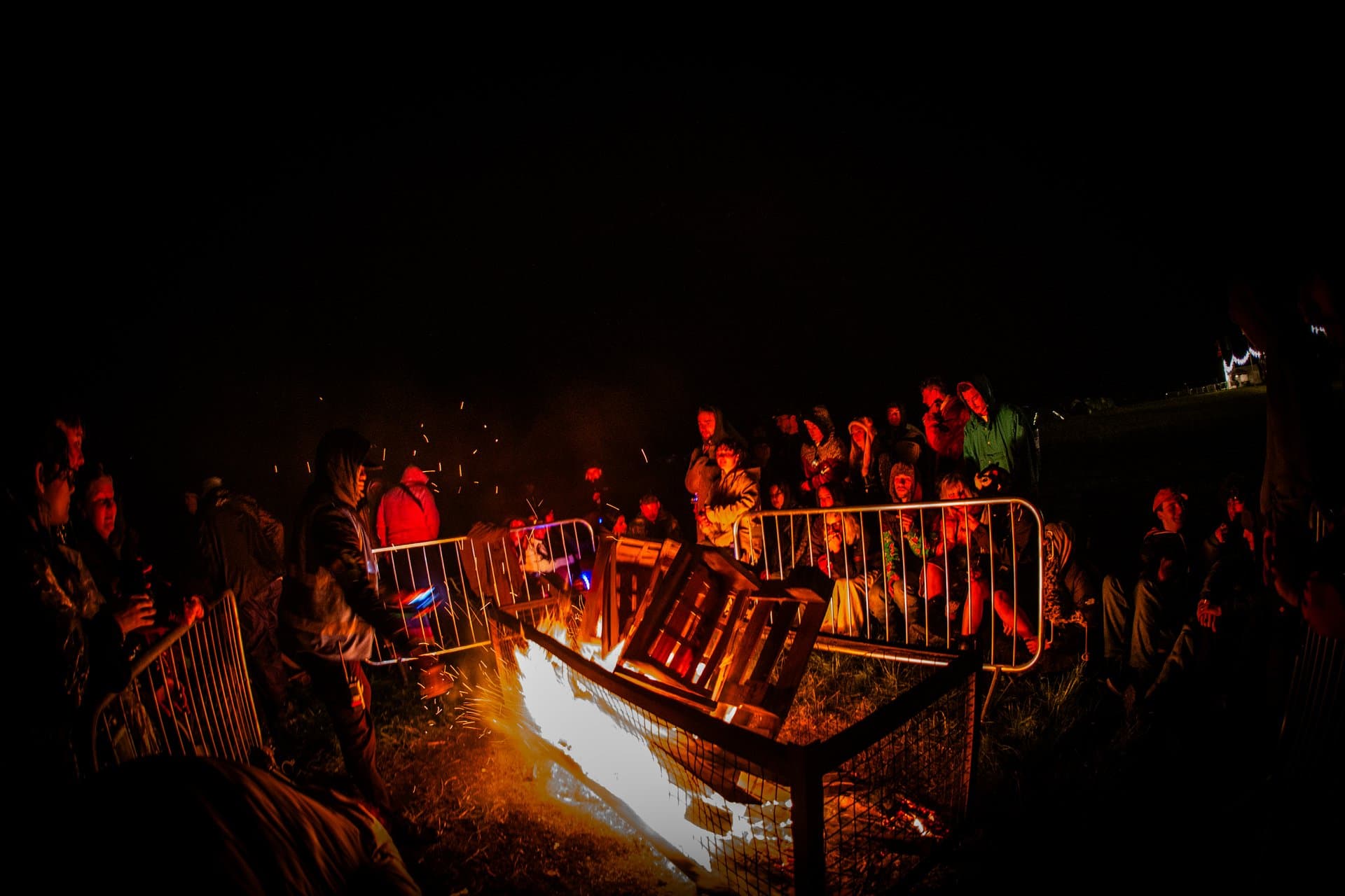 Rosa festival at night